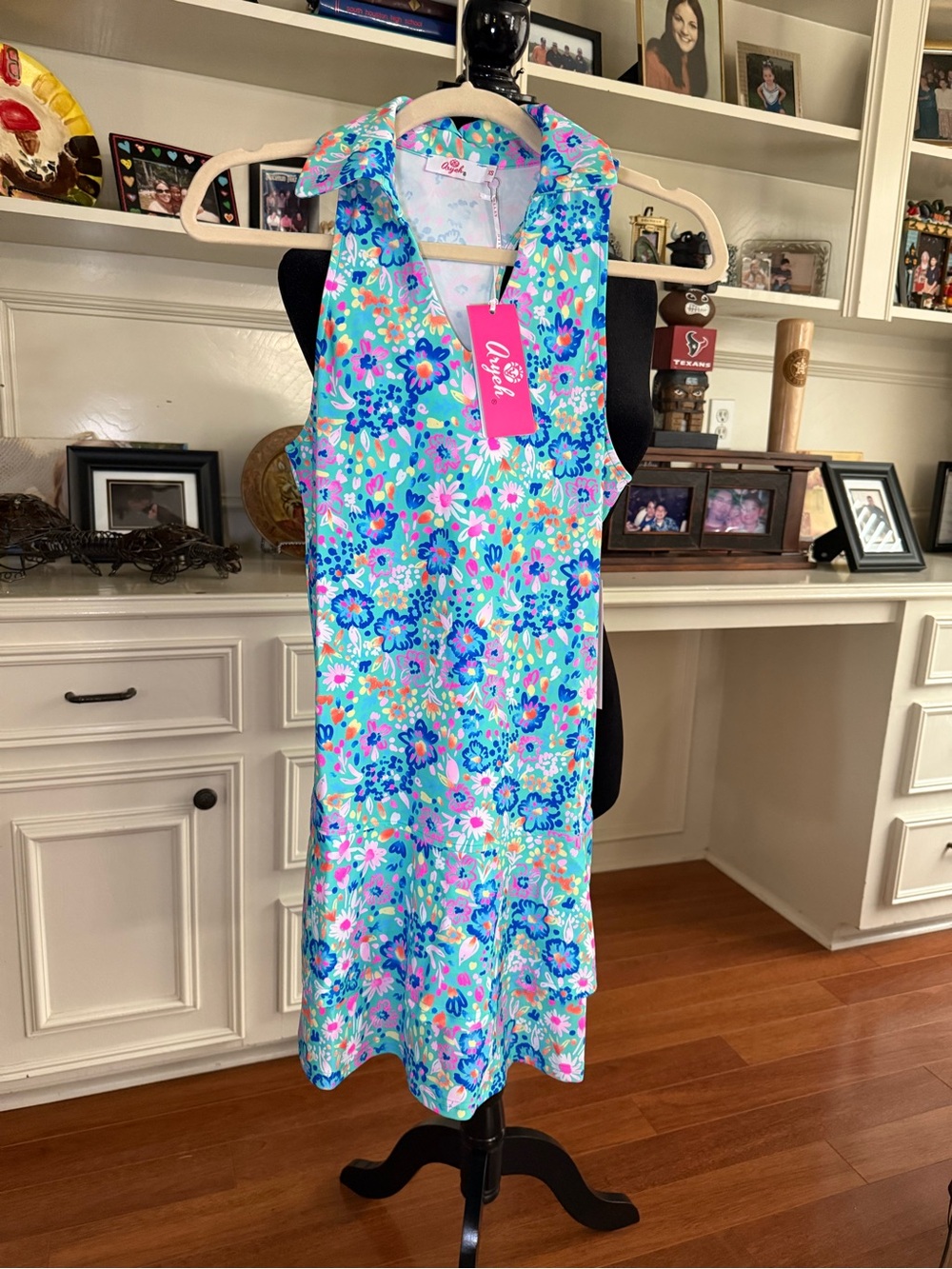 NWT Aryeh Floral Esther Racerback Dress with shorts shorties  UPF 50